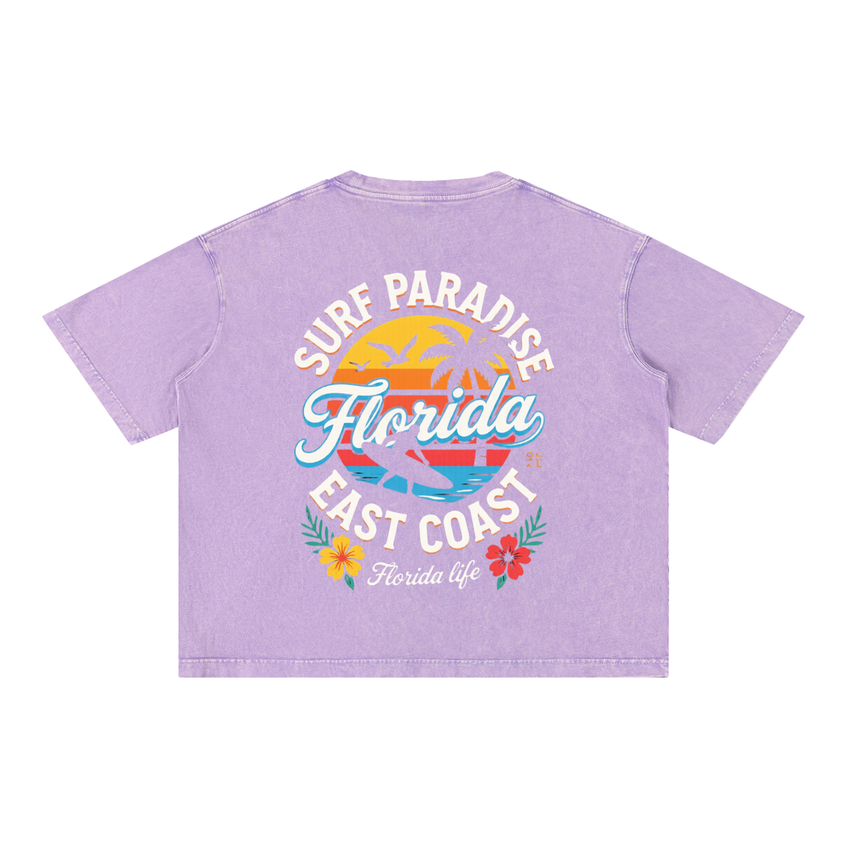 FLORIDA LIFE Mineral Wash Boxy Cotton T-Shirt