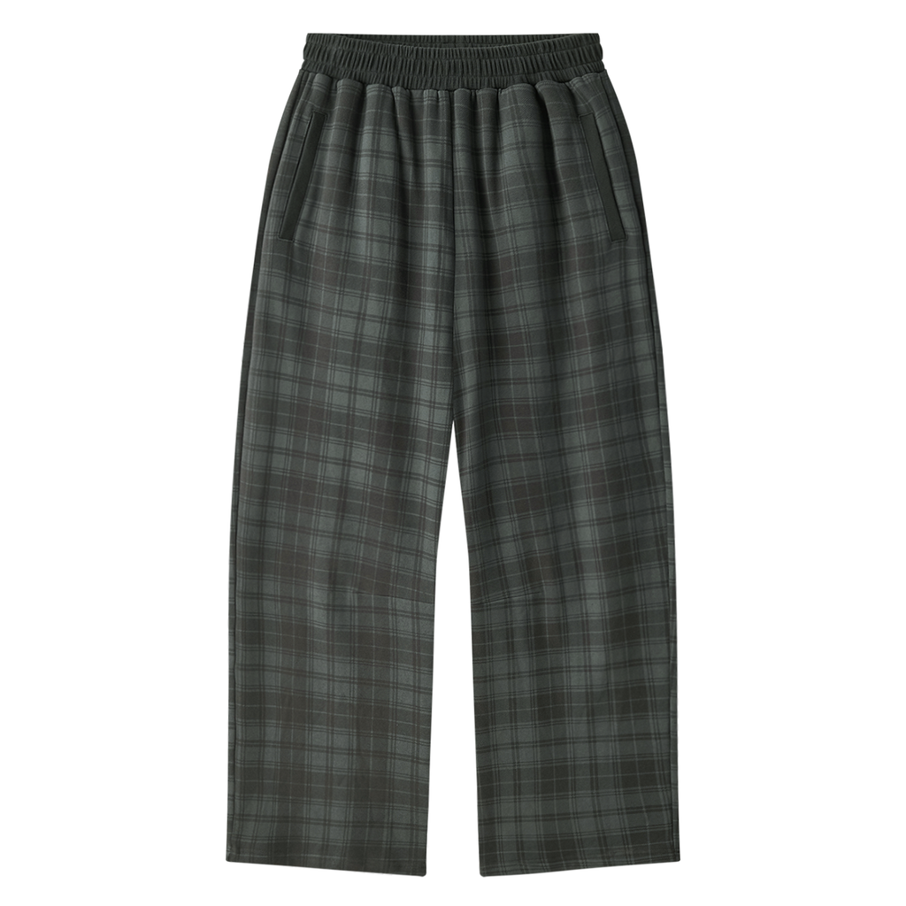 CROSS Unisex Plaid Straight Leg Pants